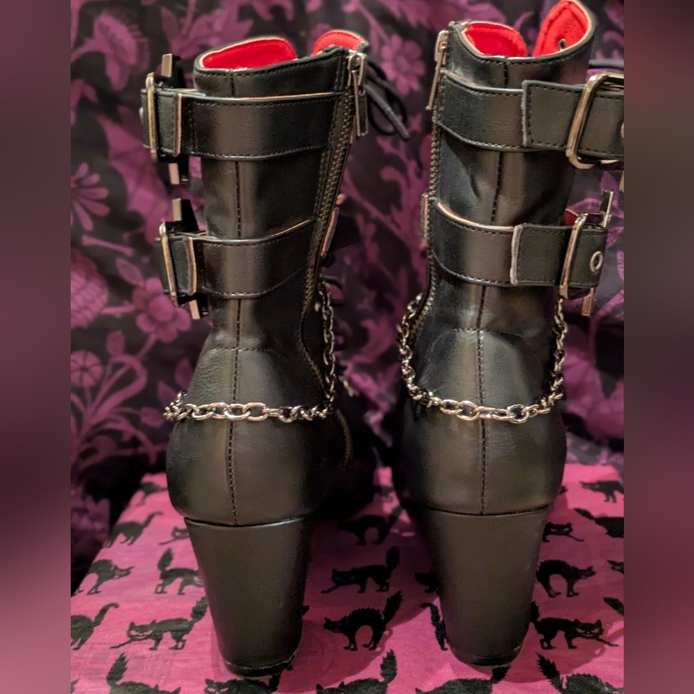 Demonia Vivika Coffin Boots Size 11 - Picture 5 of 10